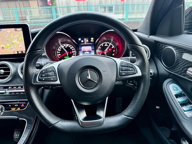 Cクラス C200アバンギャルド AMGライン C43ルック ローダウン 社外19AW シルバーキャリパー 純正ナビ&TV レザーシート シートヒーター クルコン ダイアモンドグリル BLUETOOTH スマートキー(20枚目)