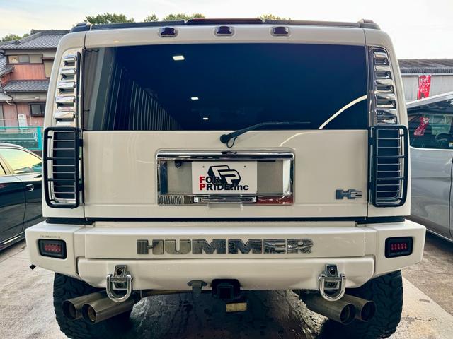 ハマーＨ２ ベースグレード　１ナンバー登録　リフトアップ　カロッツェリアナビ　ＥＴＣ　フルセグＴＶ　　ＸＤホイール＆２０インチＭＴタイヤ　バンパーガード　ＬＥＤウィンカー　ユーザー買取車（6枚目）