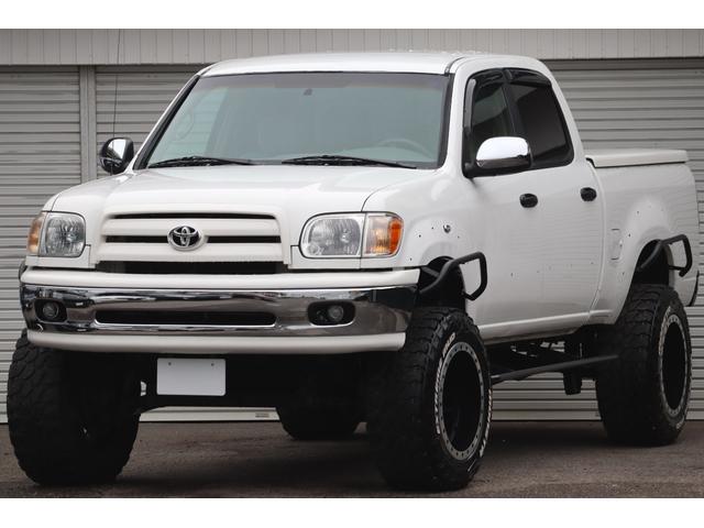 タンドラ ダブルキャブ SR5 新車並行車 リフトアップカスタム 1ナンバー登録 オートチェック確認済み チューブオーバーフェンダー ハードトノカバー 20インチAW オフロードタイヤ キーレス 社外オーディオ(8枚目)