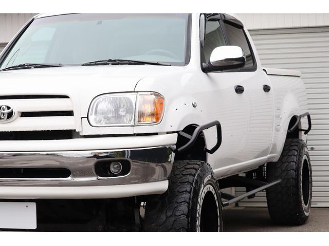 タンドラ ダブルキャブ SR5 新車並行車 リフトアップカスタム 1ナンバー登録 オートチェック確認済み チューブオーバーフェンダー ハードトノカバー 20インチAW オフロードタイヤ キーレス 社外オーディオ(14枚目)