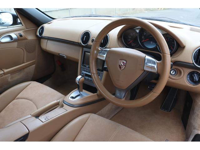 ボクスター ボクスター　電動オープン　ベージュインテリア　黒幌　右ハンドル　ディーラー車　社外ナビ　Ｂｌｕｅｔｏｏｔｈオーディオ　スペアキーレス　シートヒーター（21枚目）