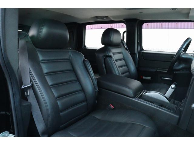 ハマーH2 ラグジュアリーパッケージ 後期モデル バネサス変更済み 3列シート ジオバンナ20AW メッキグリルガード メッキパーツカスタム サイドステップ LEDヘッドライト イルミネーション 黒革シート 社外ナビ(32枚目)