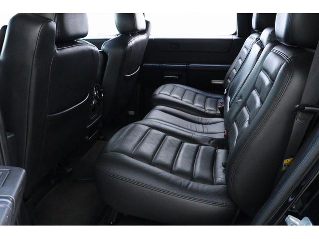 ハマーH2 ラグジュアリーパッケージ 後期モデル バネサス変更済み 3列シート ジオバンナ20AW メッキグリルガード メッキパーツカスタム サイドステップ LEDヘッドライト イルミネーション 黒革シート 社外ナビ(37枚目)