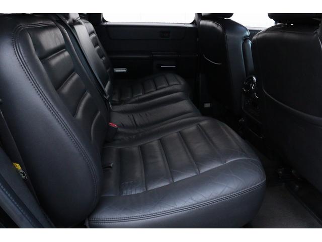 ハマーH2 ラグジュアリーパッケージ 後期モデル バネサス変更済み 3列シート ジオバンナ20AW メッキグリルガード メッキパーツカスタム サイドステップ LEDヘッドライト イルミネーション 黒革シート 社外ナビ(39枚目)