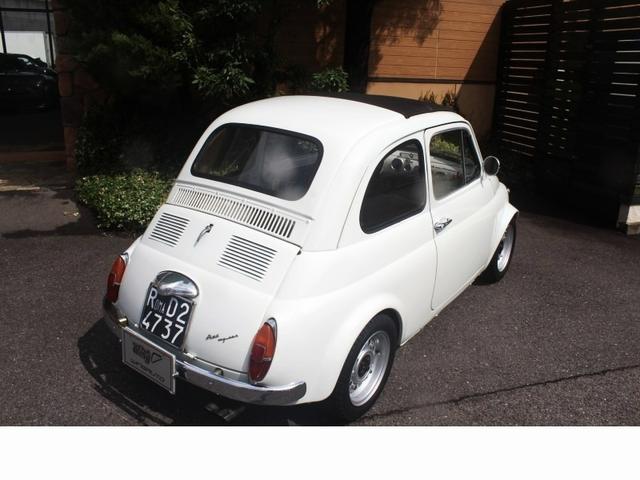 チンクチェント 　ＦＩＡＴ５００Ｆ　６５０ｃｃＥ／ｇ・ハイカム・ＷＥＢＥＲ３２ＤＣＯＦ・マフラー・ＮＡＮＮＩオイルパン・オイルクーラー・電磁ポンプ・オルタネーター・Ｆディスクブレーキ・Ｆオーバーフェンダー・ＬＥＤヘッド（18枚目）