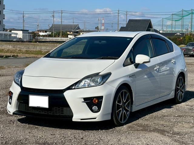 プリウス G’z 純正ナビ(AM/FM/CD/フルセグTV/HDD)バックカメラ 盗難防止システム キーレス 電動格納ミラー HID オートライト オートエアコン(8枚目)