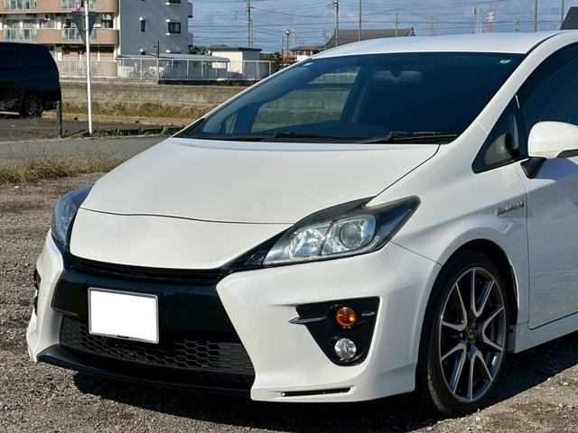 プリウス G’z 純正ナビ(AM/FM/CD/フルセグTV/HDD)バックカメラ 盗難防止システム キーレス 電動格納ミラー HID オートライト オートエアコン(10枚目)