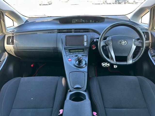 プリウス G’z 純正ナビ(AM/FM/CD/フルセグTV/HDD)バックカメラ 盗難防止システム キーレス 電動格納ミラー HID オートライト オートエアコン(28枚目)
