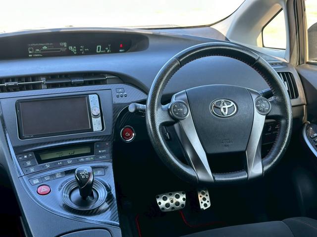 プリウス G’z 純正ナビ(AM/FM/CD/フルセグTV/HDD)バックカメラ 盗難防止システム キーレス 電動格納ミラー HID オートライト オートエアコン(29枚目)