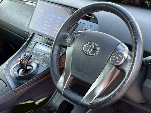 プリウス Ｓツーリングセレクション・Ｇ’ｓ　社外ナビ（ＡＭ／ＦＭ／ＨＤＭＩ／フルセグＴＶ／Ｂｌｕｅｔｏｏｔｈ）バックカメラ　オプション１８ｉｎｃＡＷ　盗難防止システム　キーレス　電動格納ミラー　ＨＩＤ　オートライト　オートエアコン（36枚目）