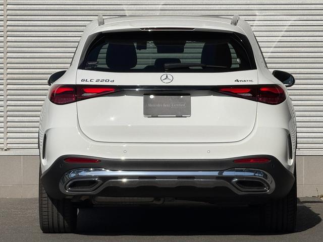 GLC GLC220d 4マチック AMGラインパッケージ 正規認定中古車 認定中古車保証2年付き 新車保証継承 弊社デモンストレーションカー 禁煙車 純正ドライブレコーダー ACC ハンズオフ 360°カメラ オートトランク パノラミックスライディングルーフ(4枚目)