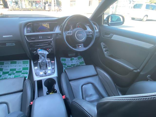後期 S-Line クワトロ Sline専用レザーシート シートヒーターS5グリル ドライブレコーダー前後 クリアランスソナー Bluetooth 地デジ(23枚目)