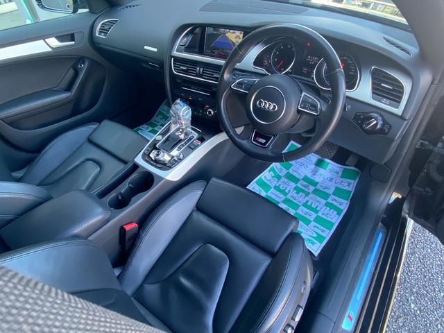 後期 S-Line クワトロ Sline専用レザーシート シートヒーターS5グリル ドライブレコーダー前後 クリアランスソナー Bluetooth 地デジ(32枚目)