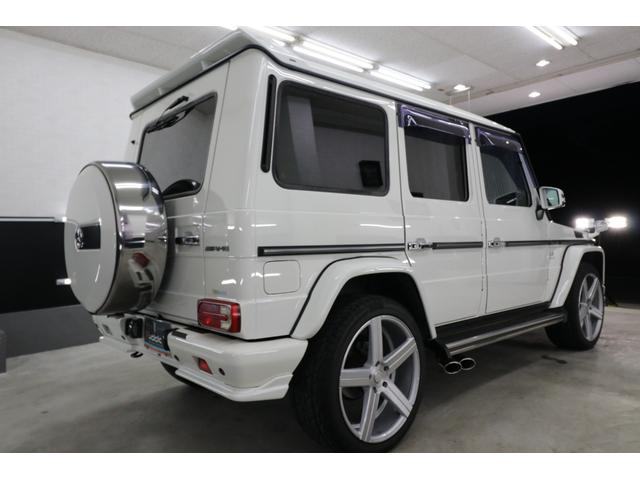 Ｇクラス Ｇ５５０　ロング　後期Ｇ６３仕様　ディーラー車　左ハンドル　黒革シート　２２インチアルミ　フロント・リアスポイラー　左右４本出しマフラー　７万キロ　純正アルミ有り　パークセンサー　シートヒーター　ＥＴＣ　検査２年付（7枚目）