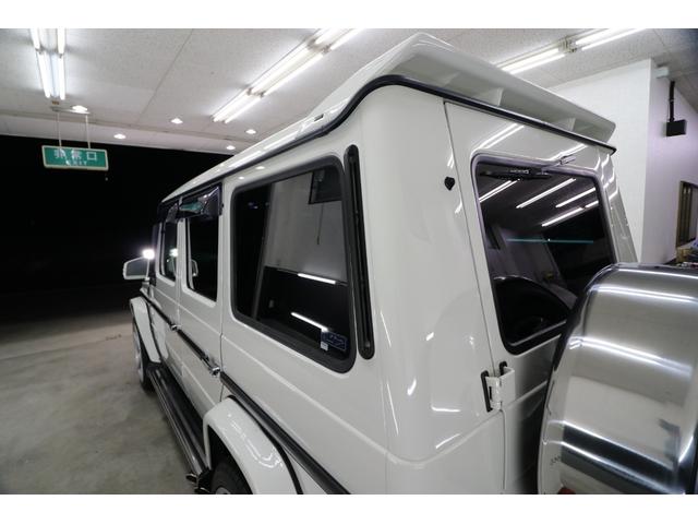 Ｇクラス Ｇ５５０　ロング　後期Ｇ６３仕様　ディーラー車　左ハンドル　黒革シート　２２インチアルミ　フロント・リアスポイラー　左右４本出しマフラー　７万キロ　純正アルミ有り　パークセンサー　シートヒーター　ＥＴＣ　検査２年付（54枚目）