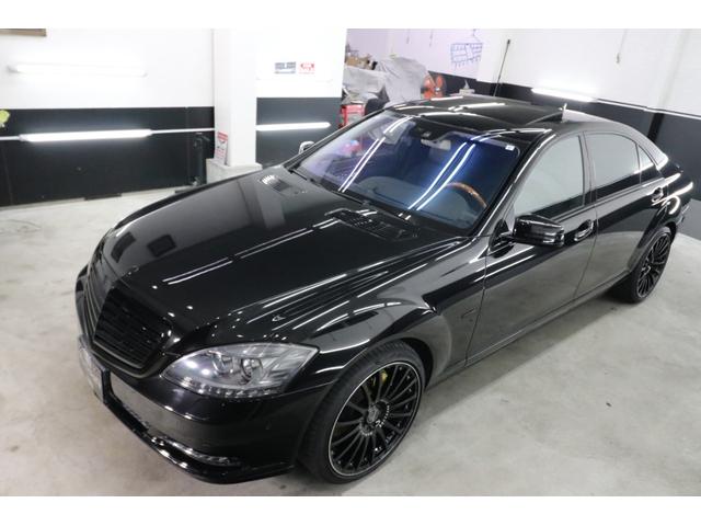 Sクラス S550 ブルーエフィシェンシー ロング 後期モデル リアエンターテイメント カールソン20インチアルミ 左ハンドル 黒革シート ディーラー車 社外地デジチューナー スモークヘッドライト カールソンエンブレム サンルーフ 5.2万キロ スペア(14枚目)