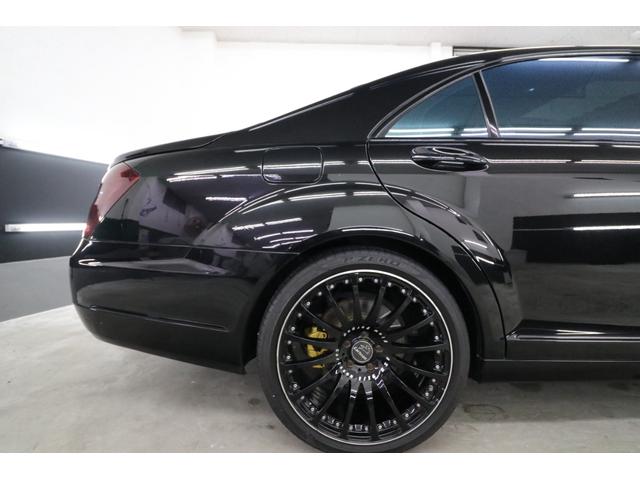 Sクラス S550 ブルーエフィシェンシー ロング 後期モデル リアエンターテイメント カールソン20インチアルミ 左ハンドル 黒革シート ディーラー車 社外地デジチューナー スモークヘッドライト カールソンエンブレム サンルーフ 5.2万キロ スペア(37枚目)