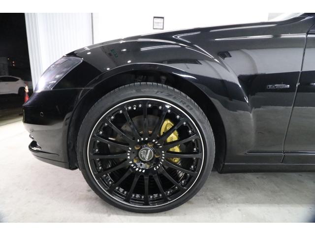 Sクラス S550 ブルーエフィシェンシー ロング 後期モデル リアエンターテイメント カールソン20インチアルミ 左ハンドル 黒革シート ディーラー車 社外地デジチューナー スモークヘッドライト カールソンエンブレム サンルーフ 5.2万キロ スペア(47枚目)