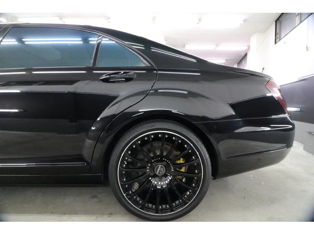 Sクラス S550 ブルーエフィシェンシー ロング 後期モデル リアエンターテイメント カールソン20インチアルミ 左ハンドル 黒革シート ディーラー車 社外地デジチューナー スモークヘッドライト カールソンエンブレム サンルーフ 5.2万キロ スペア(52枚目)