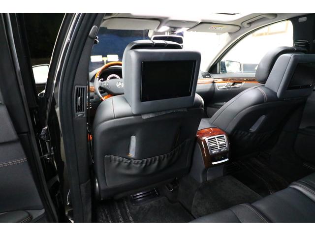 Sクラス S550 ブルーエフィシェンシー ロング 後期モデル リアエンターテイメント カールソン20インチアルミ 左ハンドル 黒革シート ディーラー車 社外地デジチューナー スモークヘッドライト カールソンエンブレム サンルーフ 5.2万キロ スペア(70枚目)