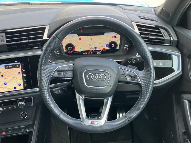 Ｑ３スポーツバック ３５ＴＤＩクワトロ　Ｓライン　ワンオーナー／禁煙車／パーシャルレザー／アダプティブクルーズ／サラウンドビューカメラ／リヤビューカメラ／オートマチックテールゲート／アダプティブクルーズ／サイドアシスト／リヤトラフィックアシスト／（18枚目）