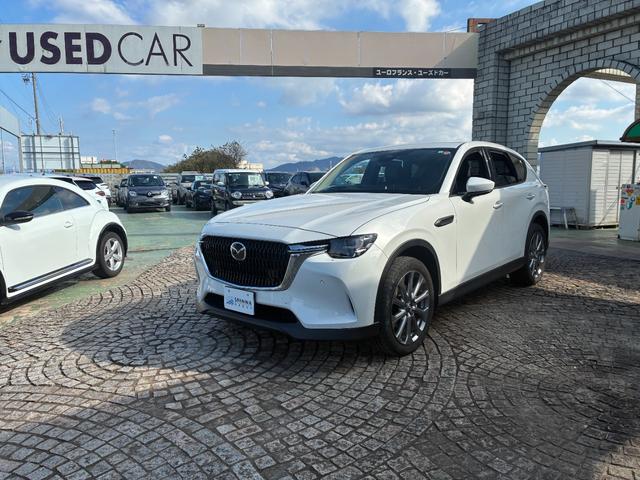 ＣＸ－６０ ＸＤ　Ｌパッケージ　ワンオーナー　禁煙車　衝突軽減ブレー純正１２．３インチフルセクナビ　ＥＴＣ　全周囲カメラ　ＲＣＣ　黒革シート　パワーシート　シート／ステアリングヒーター　電動リアゲート　取扱説明書　スペアキー有（5枚目）