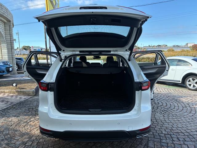 ＣＸ－６０ ＸＤ　Ｌパッケージ　ワンオーナー　禁煙車　衝突軽減ブレー純正１２．３インチフルセクナビ　ＥＴＣ　全周囲カメラ　ＲＣＣ　黒革シート　パワーシート　シート／ステアリングヒーター　電動リアゲート　取扱説明書　スペアキー有（34枚目）