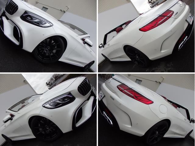 Sクラス S560 カブリオレ 弊社ユーザー様買取り車両 右H 純正パーツS63仕様 ダークレッドソフトトップ ベンガルレッドナッパレザー ダイヤモンドホワイト TVキャンセラー スワロフスキークリスタルPKG 純正20インチAW(8枚目)