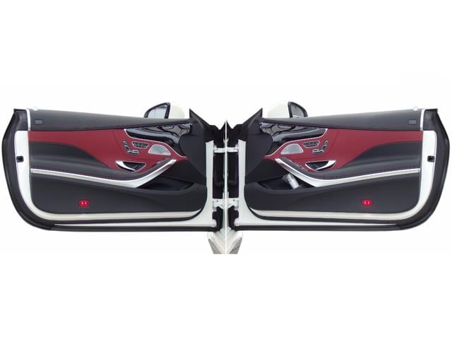 Sクラス S560 カブリオレ 弊社ユーザー様買取り車両 右H 純正パーツS63仕様 ダークレッドソフトトップ ベンガルレッドナッパレザー ダイヤモンドホワイト TVキャンセラー スワロフスキークリスタルPKG 純正20インチAW(22枚目)