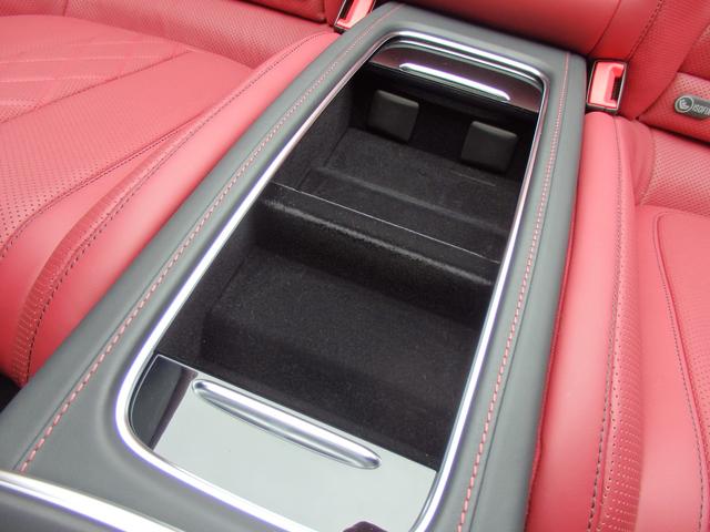 Sクラス S560 カブリオレ 弊社ユーザー様買取り車両 右H 純正パーツS63仕様 ダークレッドソフトトップ ベンガルレッドナッパレザー ダイヤモンドホワイト TVキャンセラー スワロフスキークリスタルPKG 純正20インチAW(57枚目)