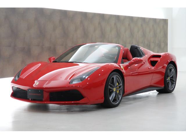 488スパイダー ベースグレード 正規D車 ブリリアントマフラー ロッソコルサ カーボンLEDステアリング フロントリフティング イエローブレーキキャリパー レッドレブカウンター 20インチ鍛造アルミホイール ETCドラレコレーダー(2枚目)