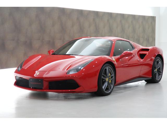 488スパイダー ベースグレード 正規D車 ブリリアントマフラー ロッソコルサ カーボンLEDステアリング フロントリフティング イエローブレーキキャリパー レッドレブカウンター 20インチ鍛造アルミホイール ETCドラレコレーダー(3枚目)