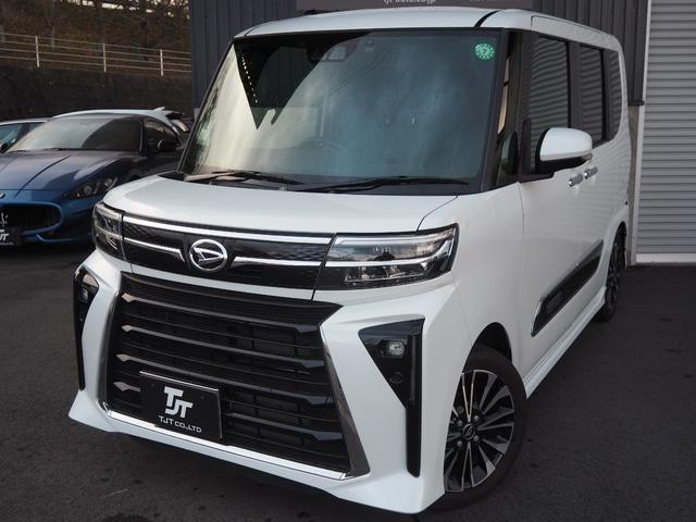 タント カスタムRS ターボ 両側電動ドア バックカメラ 衝突被害軽減システム 9インチナビ ハーフレザーシート コーナーセンサー スマートキー LEDヘッド ビルトインETC オートハイビーム 車線逸脱警報 オートライト(2枚目)