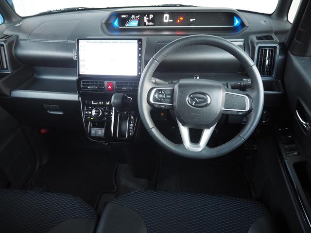 タント カスタムRS ターボ 両側電動ドア バックカメラ 衝突被害軽減システム 9インチナビ ハーフレザーシート コーナーセンサー スマートキー LEDヘッド ビルトインETC オートハイビーム 車線逸脱警報 オートライト(12枚目)