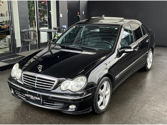 Cクラス C230アバンギャルドスポーツパッケージ 左H 黒革メモリー付パワーシート/シートH Gサンルーフ PTS クルーズコントロール パドルシフト 電動リヤシェード HID オートライト 前後ドラレコ ETC パナソニックHDDナビ/地デジTV(6枚目)