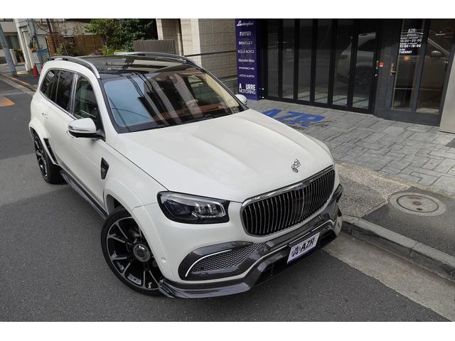 GLS GLS600 4マチック 正規ディーラー車 社外エアロ 社外ホイール ローダウン パノラミックサンルーフ ブルメスターサウンド リアエンターテイメント アンビエントライト レーダーセーフティー リラクゼーション機能(4枚目)