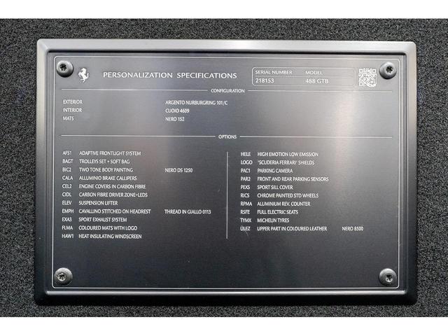 ４８８ＧＴＢ ベースグレード　正規ディーラー車　ブラウンレザーシート　ツートントップカラー　フロントリフティング　カーボンＬＥＤステアリング　カーボンエンジンカバー　バックカメラ　電動シート　クロームペイントホイール（22枚目）