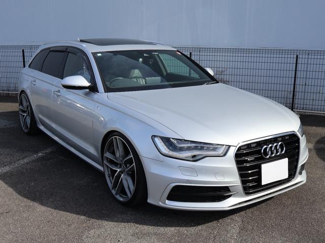 Ａ６アバント ２．８ＦＳＩクワトロ　Ｓラインパッケージ　サンルーフ　ＲＳ　２１インチアルミ　ＫＷ車高調　純正ナビ・フルセグ（走行中視聴可）・バックカメラ　黒革パワーシート＆ヒーター　パワートランク　ＢＯＳＥサウンド　スマートキー　純正フロアーマット（5枚目）