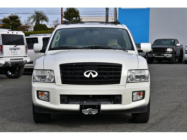 ＱＸ５６ ベースグレード　２０１０ｙ最終モデル　新車並行　実走行証明書　オートチェック＆カーＦＡＸ付　サンルーフ　ベージュ本革シート　フルセグＴＶナビ　Ｂｌｕｅｔｏｏｔｈオーディオ　ＥＴＣ　パワーバックドア　パワーサードシート（3枚目）