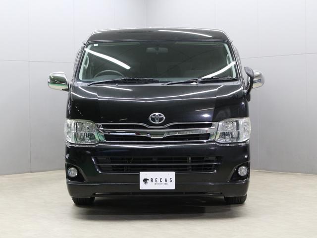ハイエースワゴン GL ワンオーナー ローダウン オーバーフェンダー構造変更済み HDDナビ フルセグ リアモニター 左パワースライドドア 17インチAW ホワイトレタータイヤ 社外テール(3枚目)