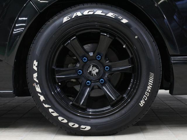 ハイエースワゴン GL ワンオーナー ローダウン オーバーフェンダー構造変更済み HDDナビ フルセグ リアモニター 左パワースライドドア 17インチAW ホワイトレタータイヤ 社外テール(10枚目)