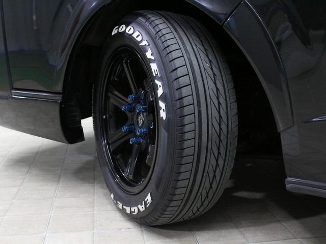 ハイエースワゴン GL ワンオーナー ローダウン オーバーフェンダー構造変更済み HDDナビ フルセグ リアモニター 左パワースライドドア 17インチAW ホワイトレタータイヤ 社外テール(11枚目)