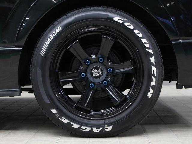 ハイエースワゴン GL ワンオーナー ローダウン オーバーフェンダー構造変更済み HDDナビ フルセグ リアモニター 左パワースライドドア 17インチAW ホワイトレタータイヤ 社外テール(30枚目)