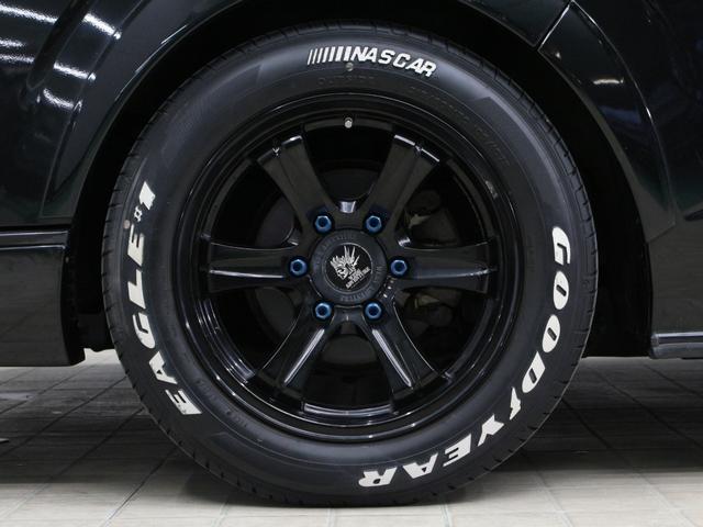 ハイエースワゴン GL ワンオーナー ローダウン オーバーフェンダー構造変更済み HDDナビ フルセグ リアモニター 左パワースライドドア 17インチAW ホワイトレタータイヤ 社外テール(31枚目)