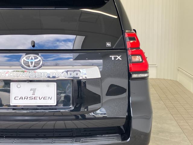 ランドクルーザープラド TX サンルーフ 7人乗り 黒内装 ガソリン 修復歴無し 12ヶ月点検整備・保証付き 純正7インチナビ 追従型クルコン バックカメラ Bluetooth 障害物センサー 社外17インチホイール A/Tタイヤ(4枚目)