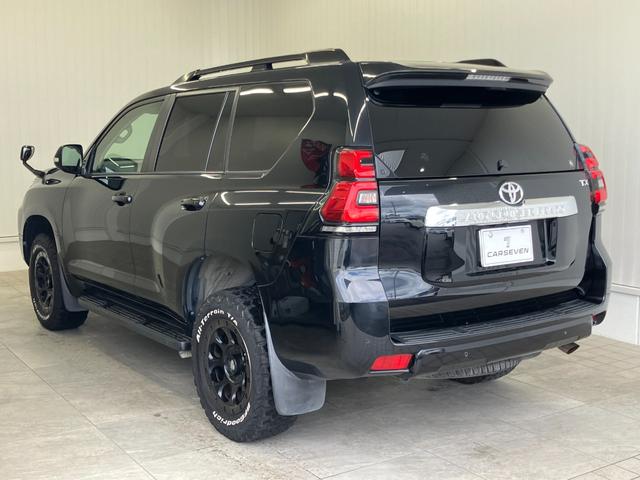 ランドクルーザープラド TX サンルーフ 7人乗り 黒内装 ガソリン 修復歴無し 12ヶ月点検整備・保証付き 純正7インチナビ 追従型クルコン バックカメラ Bluetooth 障害物センサー 社外17インチホイール A/Tタイヤ(6枚目)