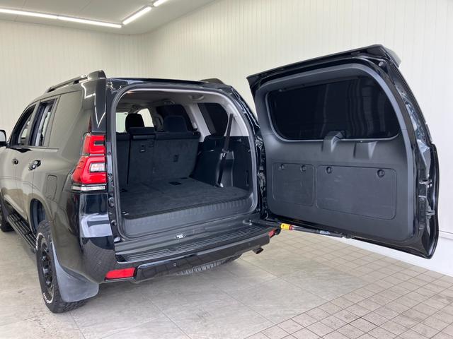 ランドクルーザープラド TX サンルーフ 7人乗り 黒内装 ガソリン 修復歴無し 12ヶ月点検整備・保証付き 純正7インチナビ 追従型クルコン バックカメラ Bluetooth 障害物センサー 社外17インチホイール A/Tタイヤ(53枚目)