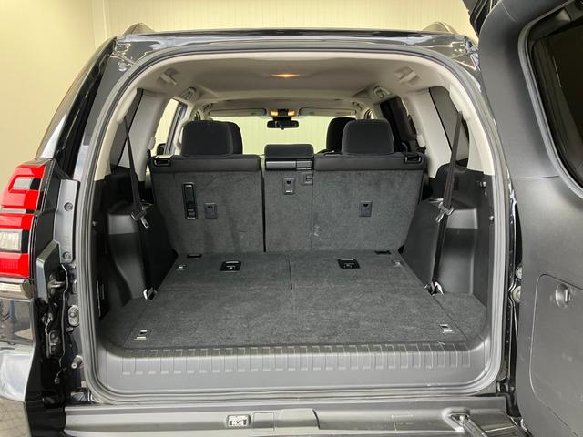 ランドクルーザープラド TX サンルーフ 7人乗り 黒内装 ガソリン 修復歴無し 12ヶ月点検整備・保証付き 純正7インチナビ 追従型クルコン バックカメラ Bluetooth 障害物センサー 社外17インチホイール A/Tタイヤ(54枚目)