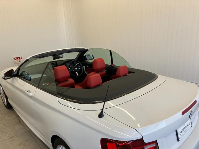 ２シリーズ ２２０ｉカブリオレ　Ｍスポーツ　１オーナー車両　アルピンホワイトＩＩＩ×赤シート　運転／助手席シートヒーター　障害物センサー　ＥＴＣ　純正ナビゲーション　バックカメラ　Ｂｌｕｅｔｏｏｔｈ　パドルシフト　純正１７インチアルミホイール（9枚目）