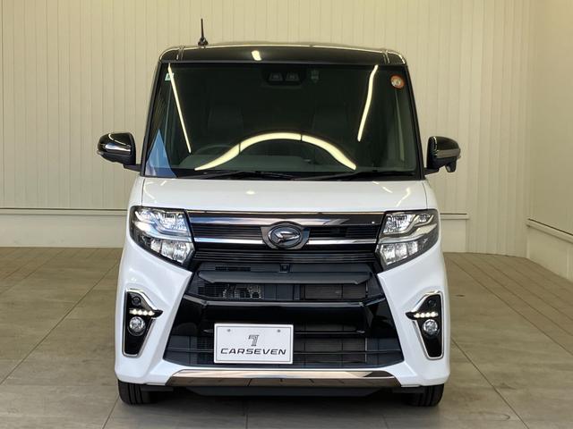 タント カスタムRSセレクション ツートンカラー 1オーナー車 修復歴無 純正ナビ・12.8インチリアモニター・ドラレコ・15インチアルミ rosso modelloマフラー シートカバー 全方位カメラ 障害物センサ 追従型クルコン(2枚目)